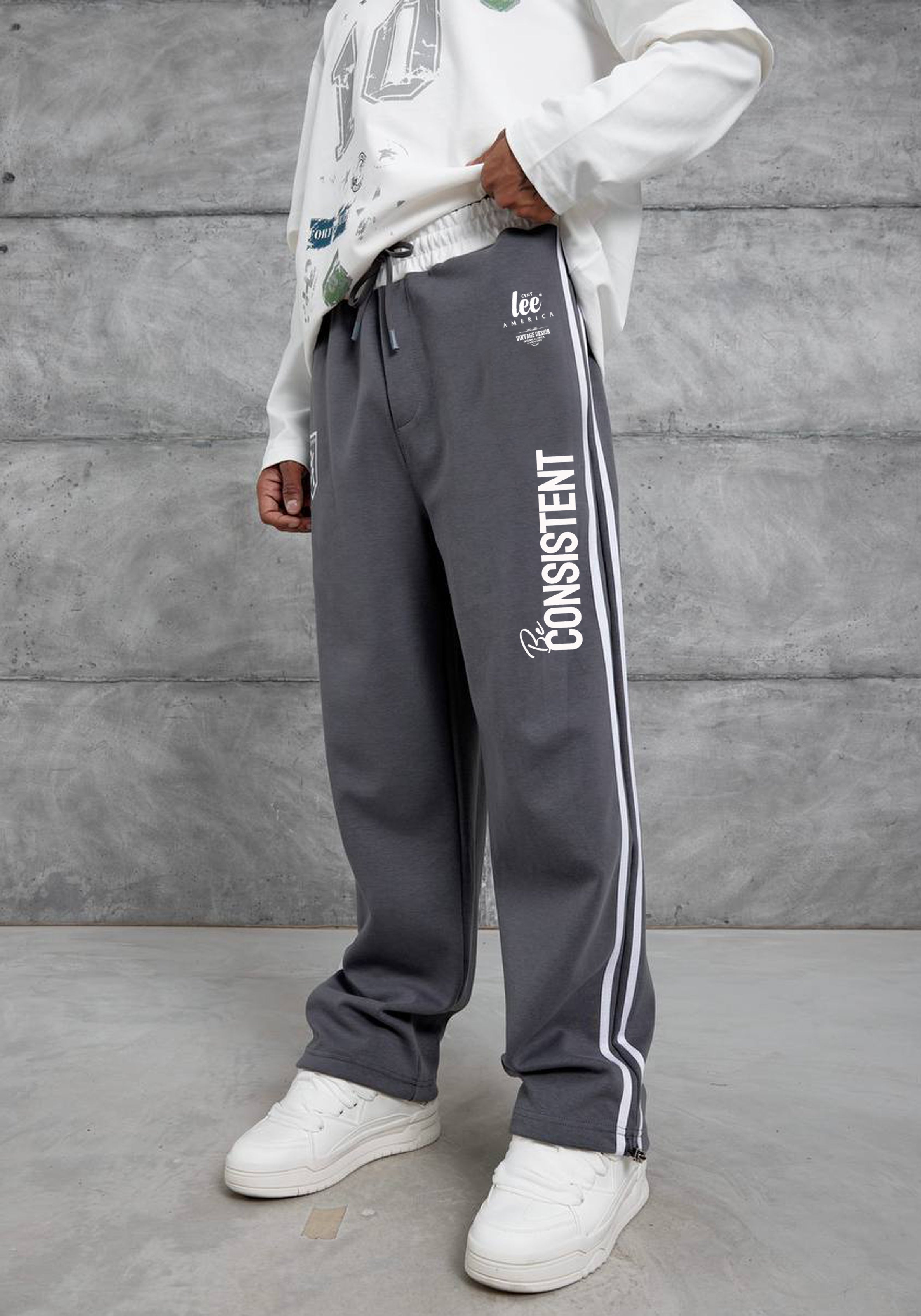 eşofman unisex salaş baggy model yumuşak penye kumaş