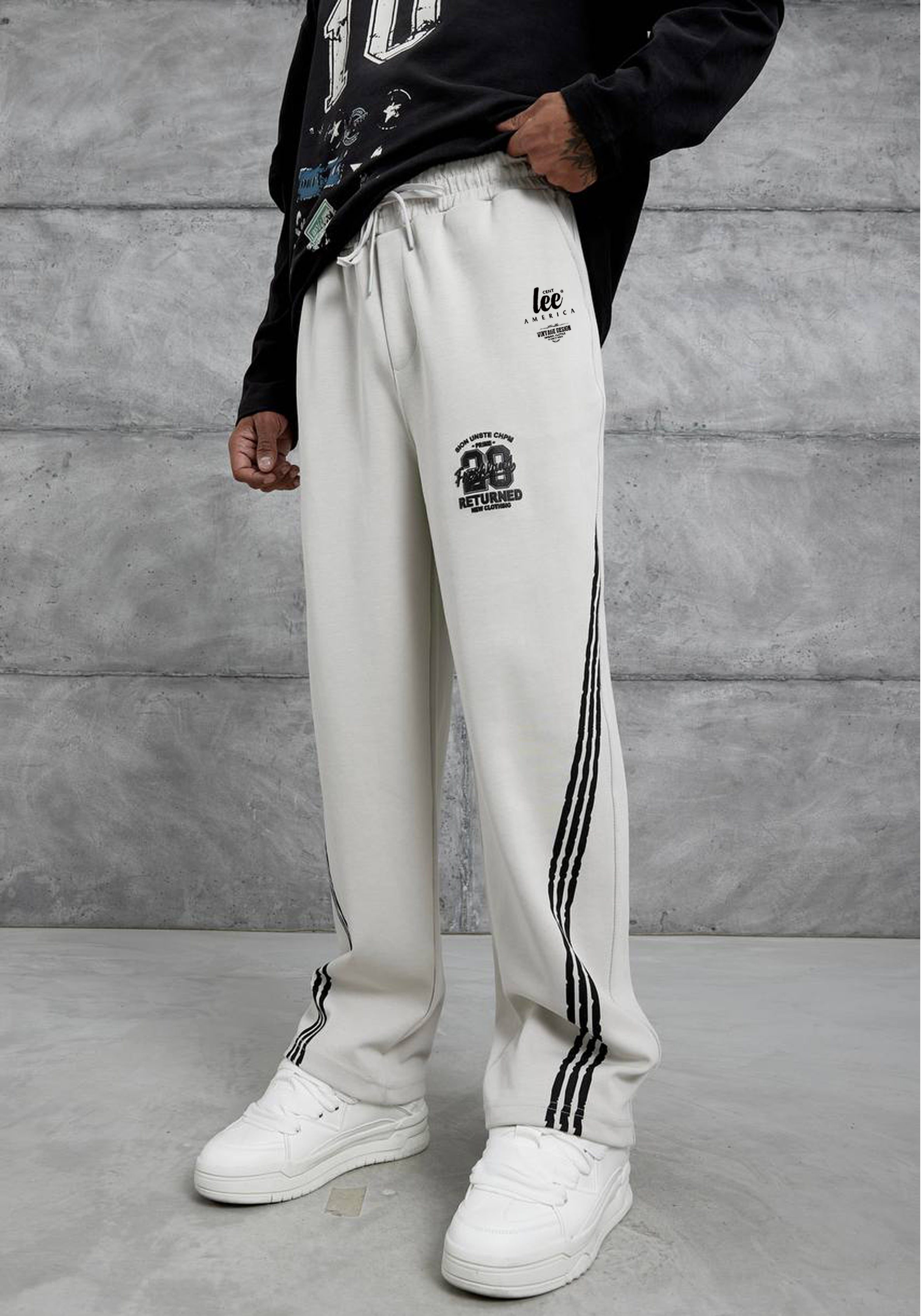 alt eşofman unisex salaş model baggy kalıp