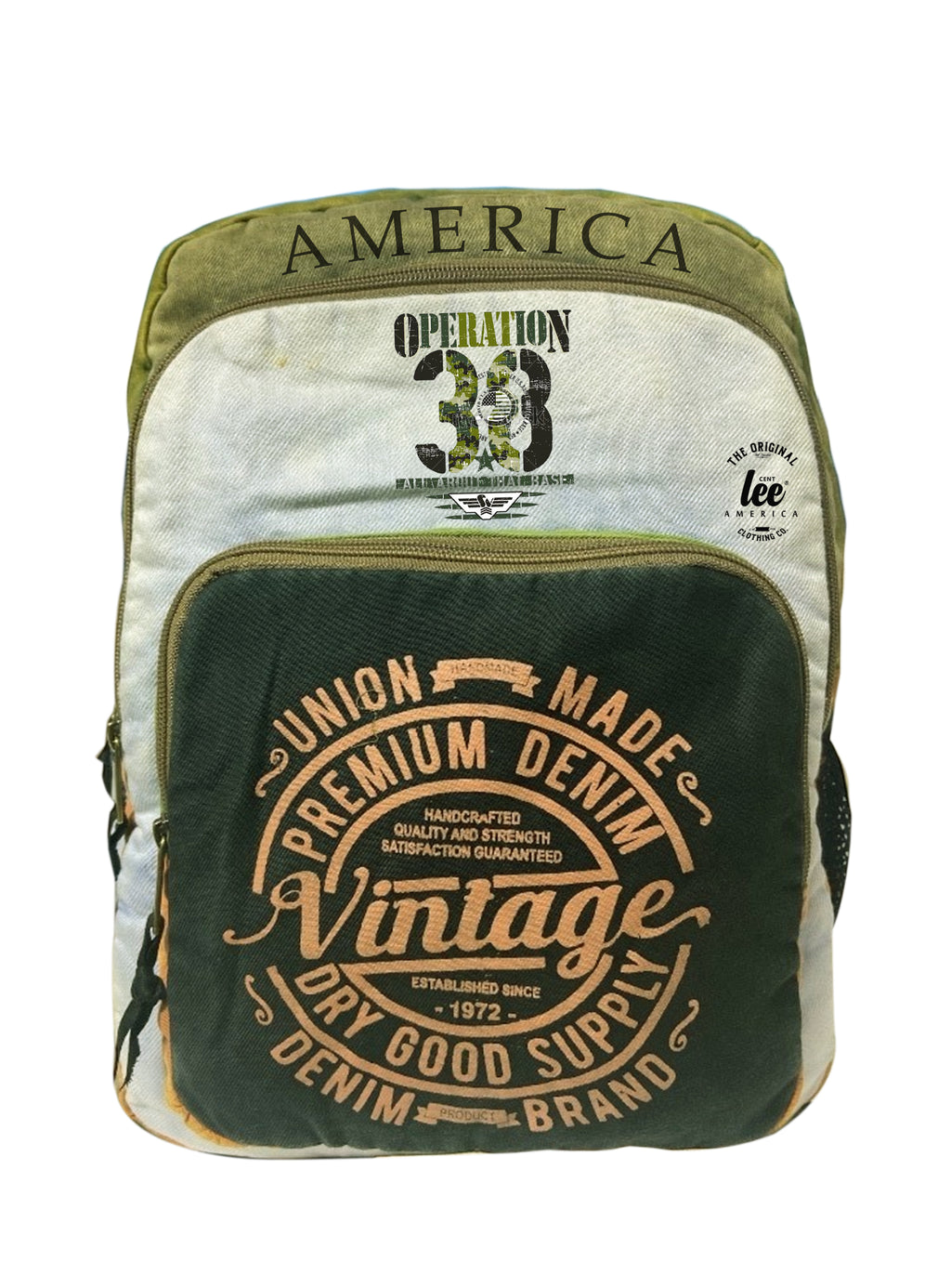 sırt çantası Vintage Salaş model canvas Kumaş  Günlük Gezi Okul çantası