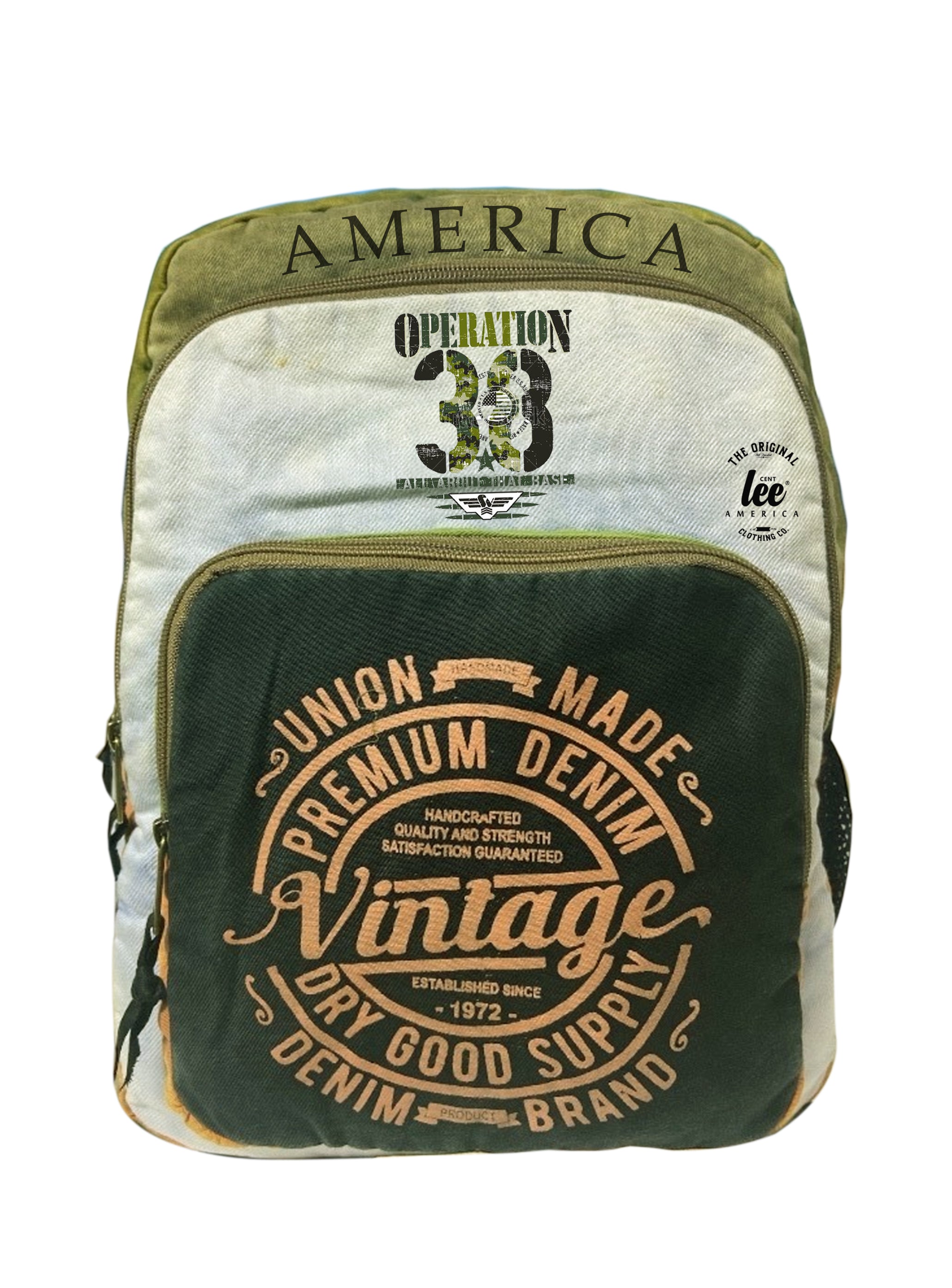 sırt çantası Vintage Salaş model canvas Kumaş  Günlük Gezi Okul çantası