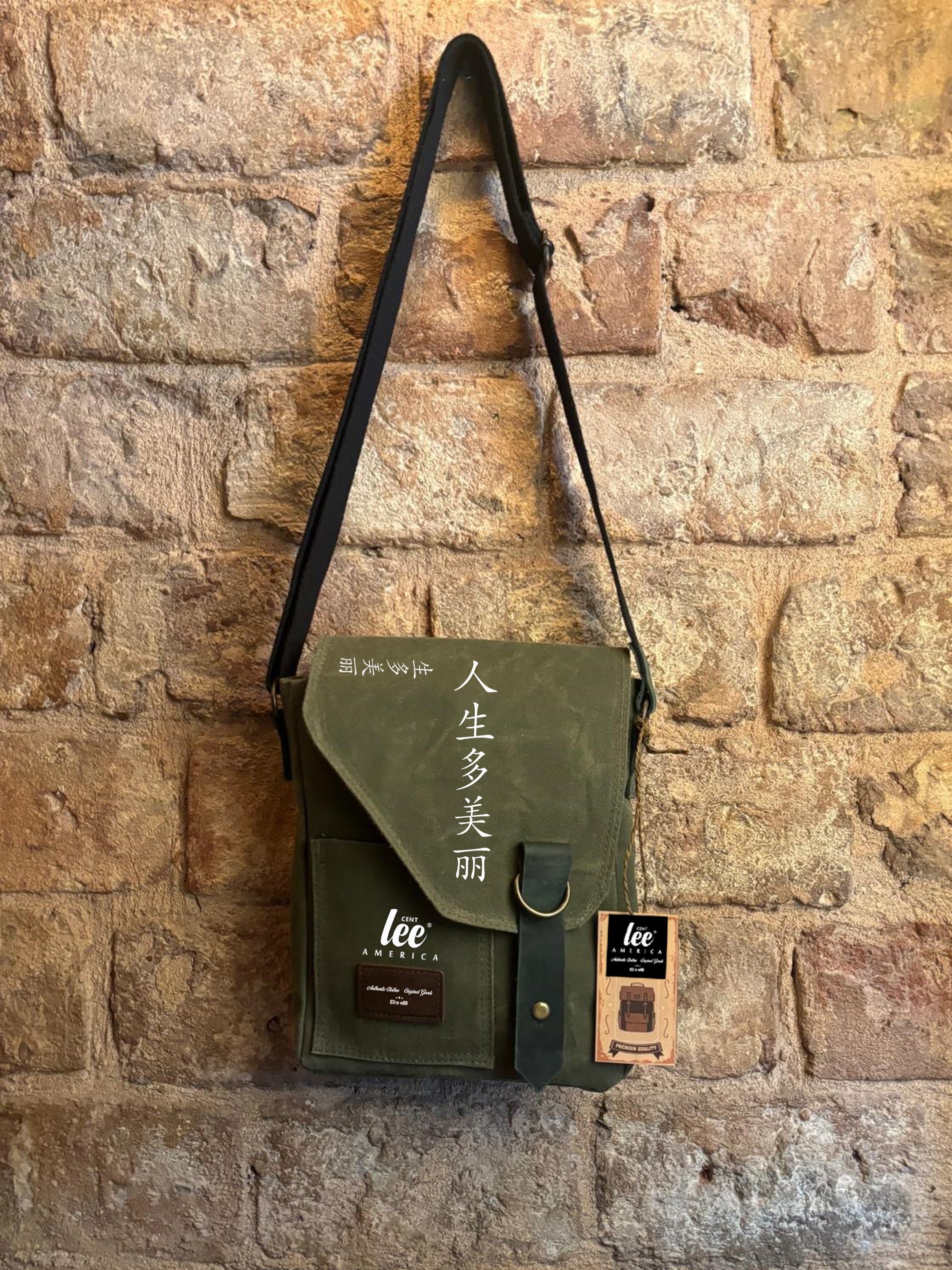 ÇANTA gerçek deri spor askılı erkek bayan