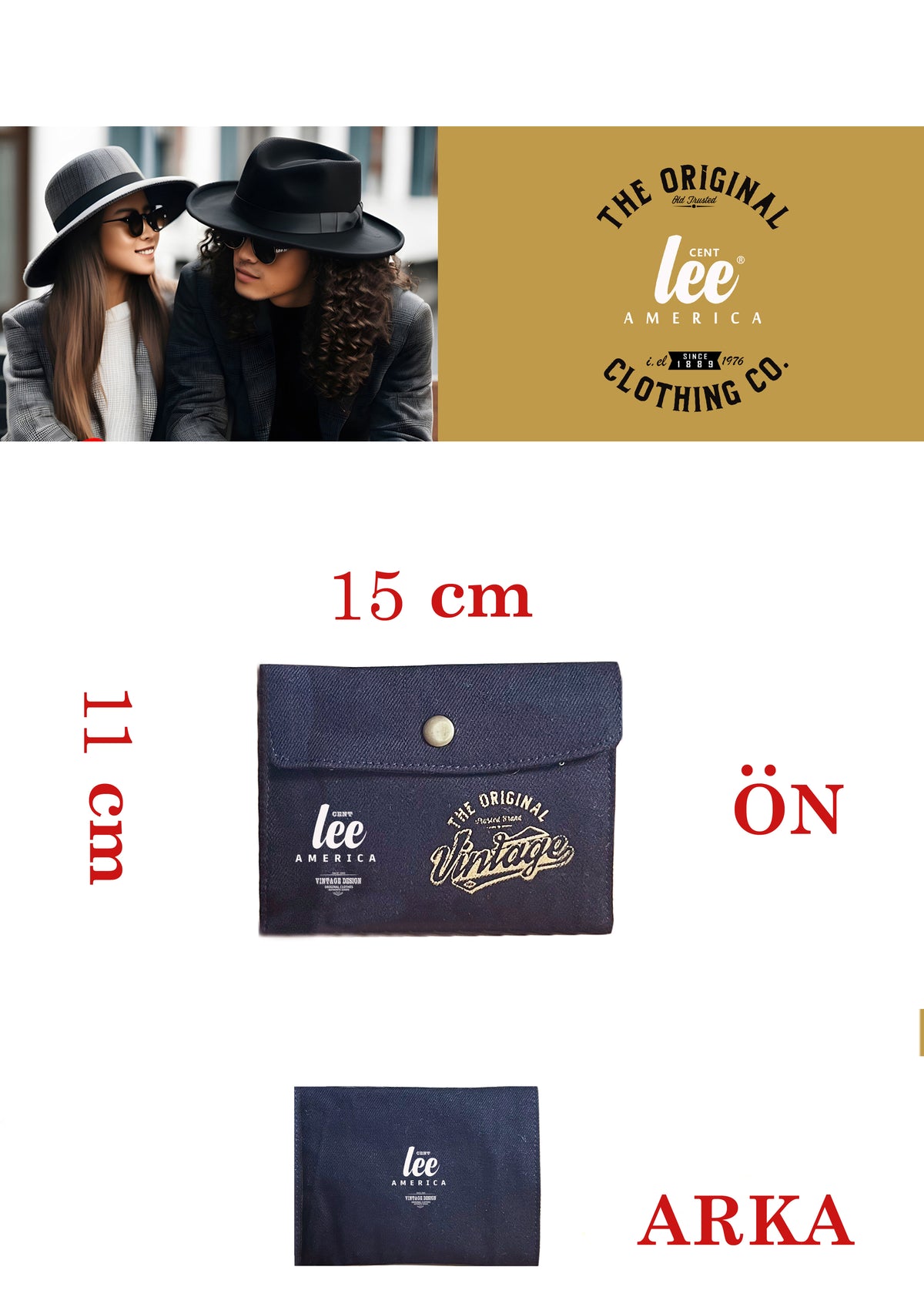 cüzdan  canvas ve deri Kumaş karışımlı  unisex