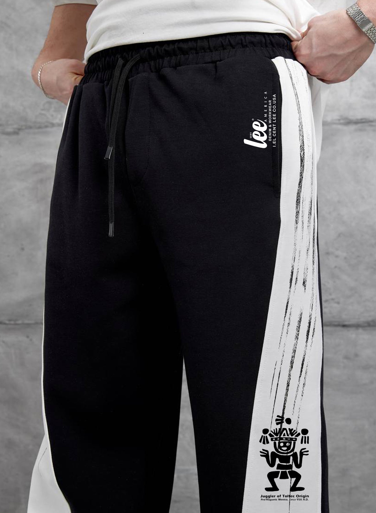 eşofman erkek ve bayan Çok yönlü konfor sunan, bol kesim eşofman altı Bağcıklı ve lastikli bel      %100 pamuk baggy kumaş