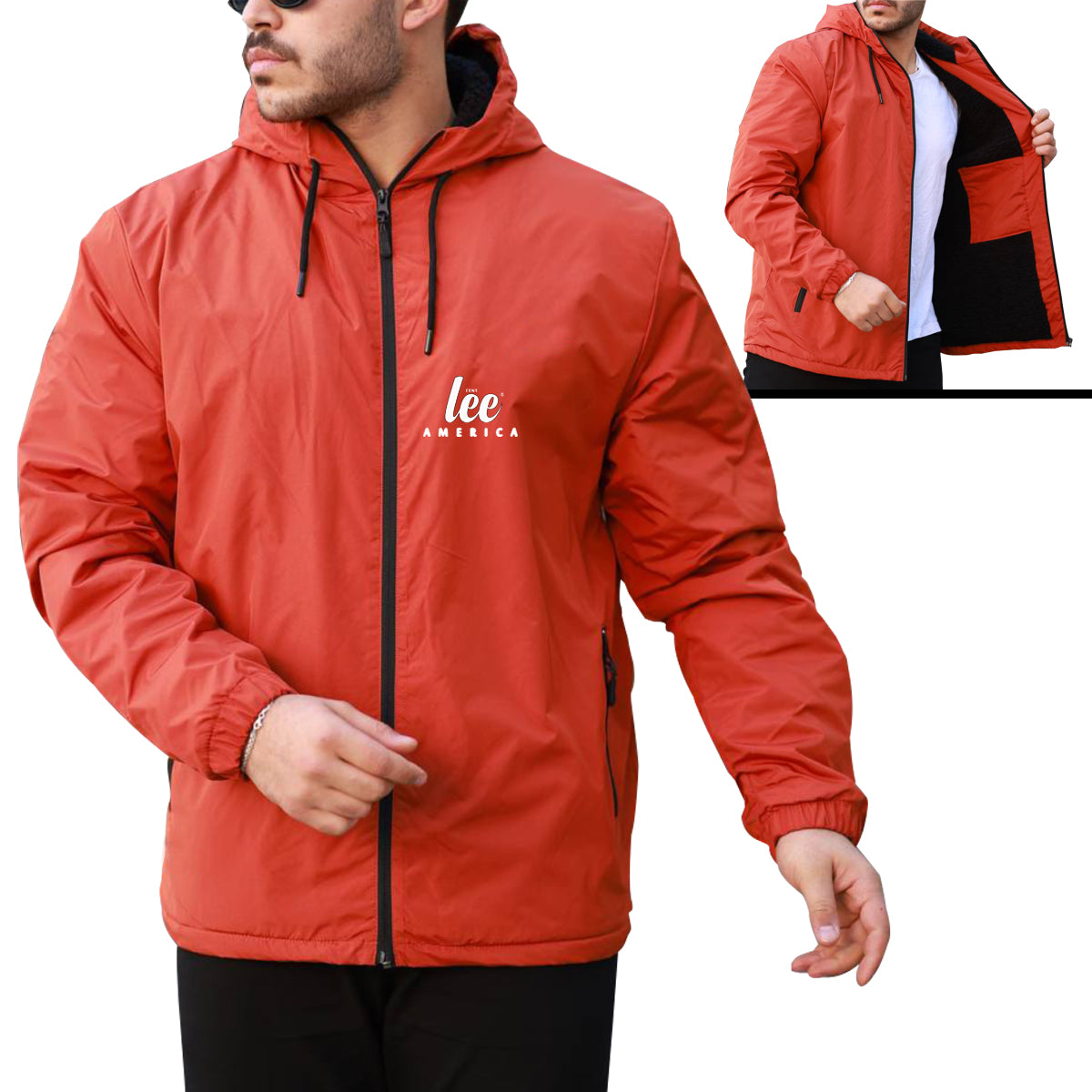 yağmurluk kapüşonlu spor fitnes antreman erkek bayan su geçirmez