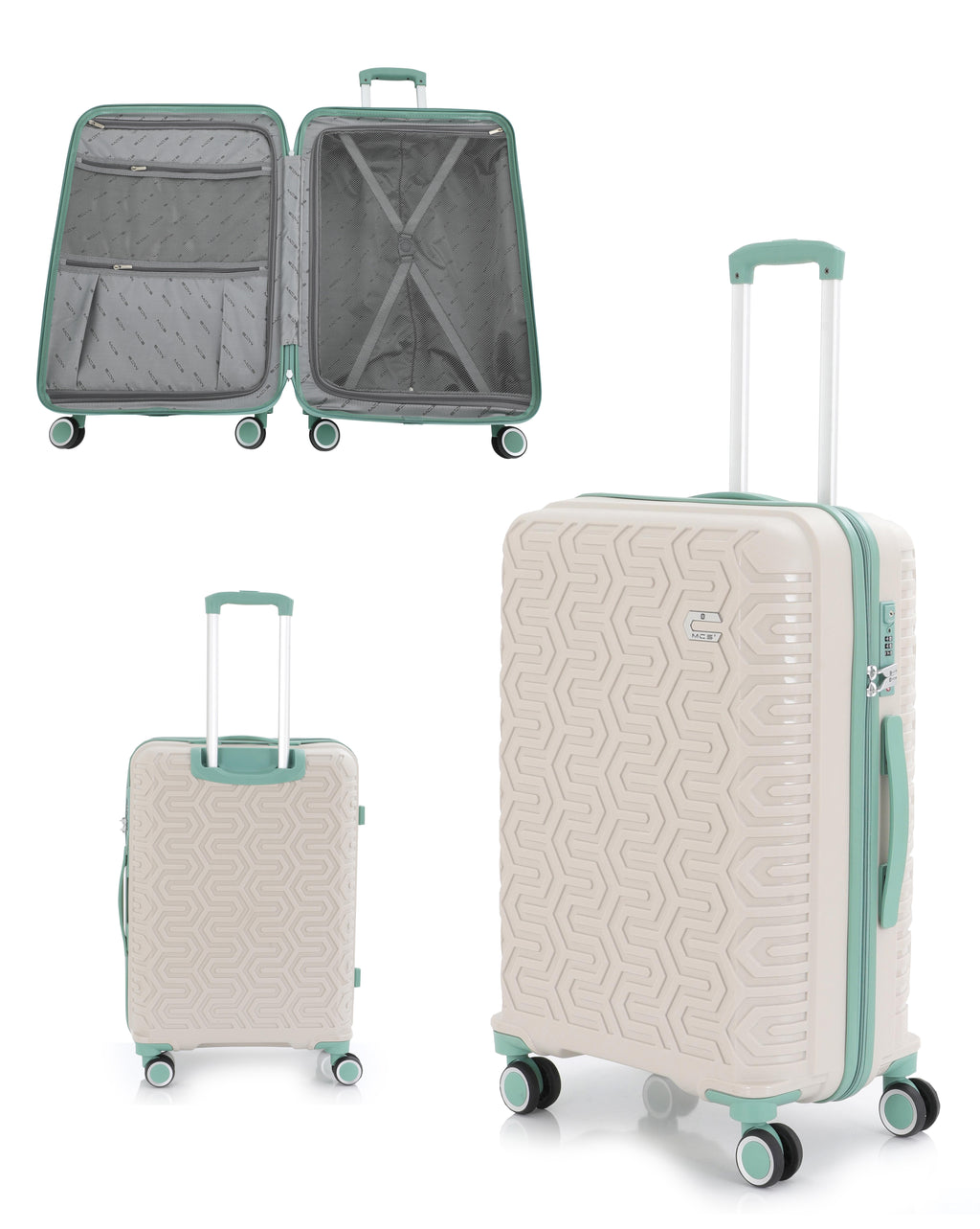 Valiz Seti  Üçlü Polipropilen Valiz Seti dakota  model 3 boy