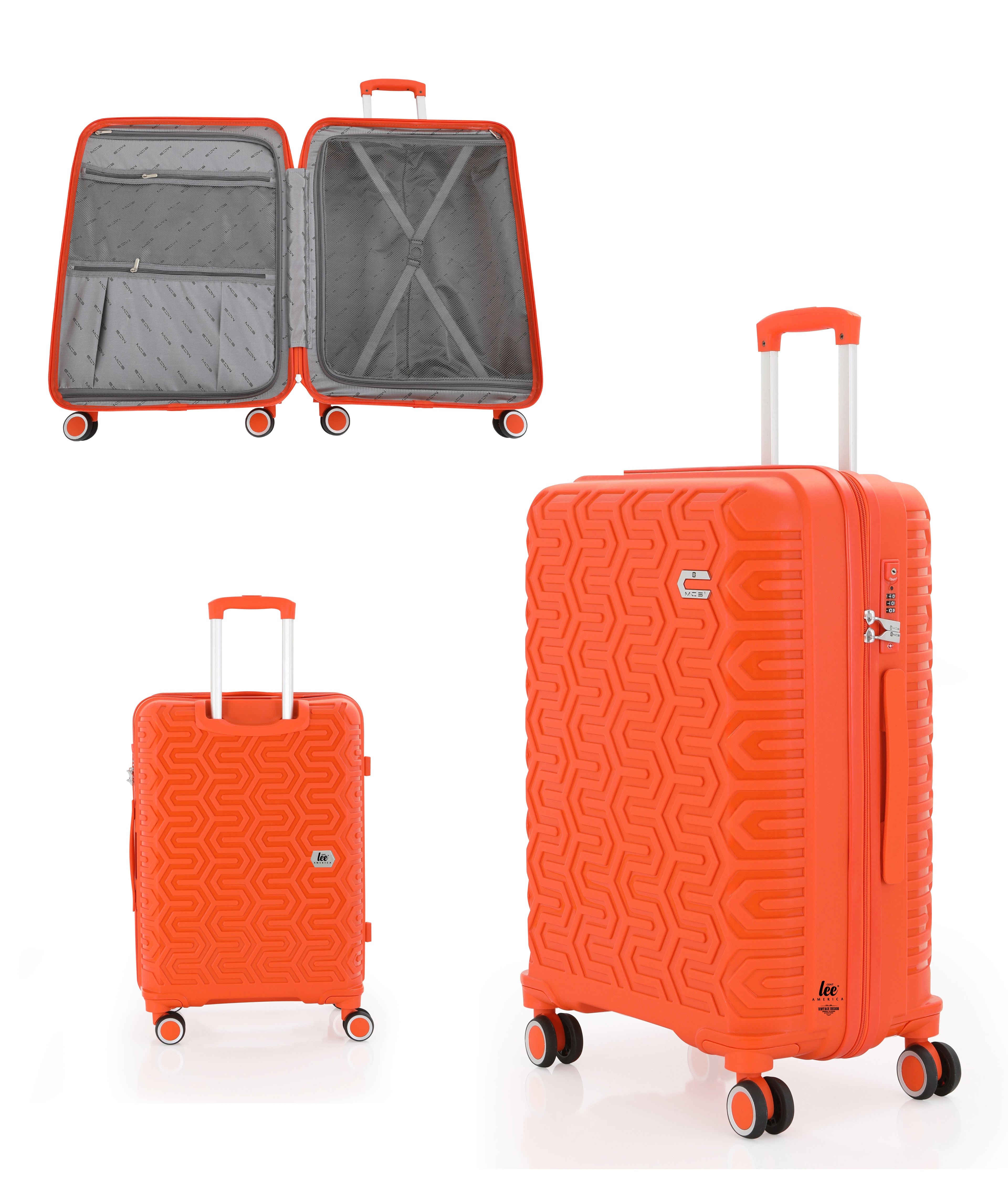 Valiz Seti  Üçlü Polipropilen Valiz Seti dakota  model 3 boy