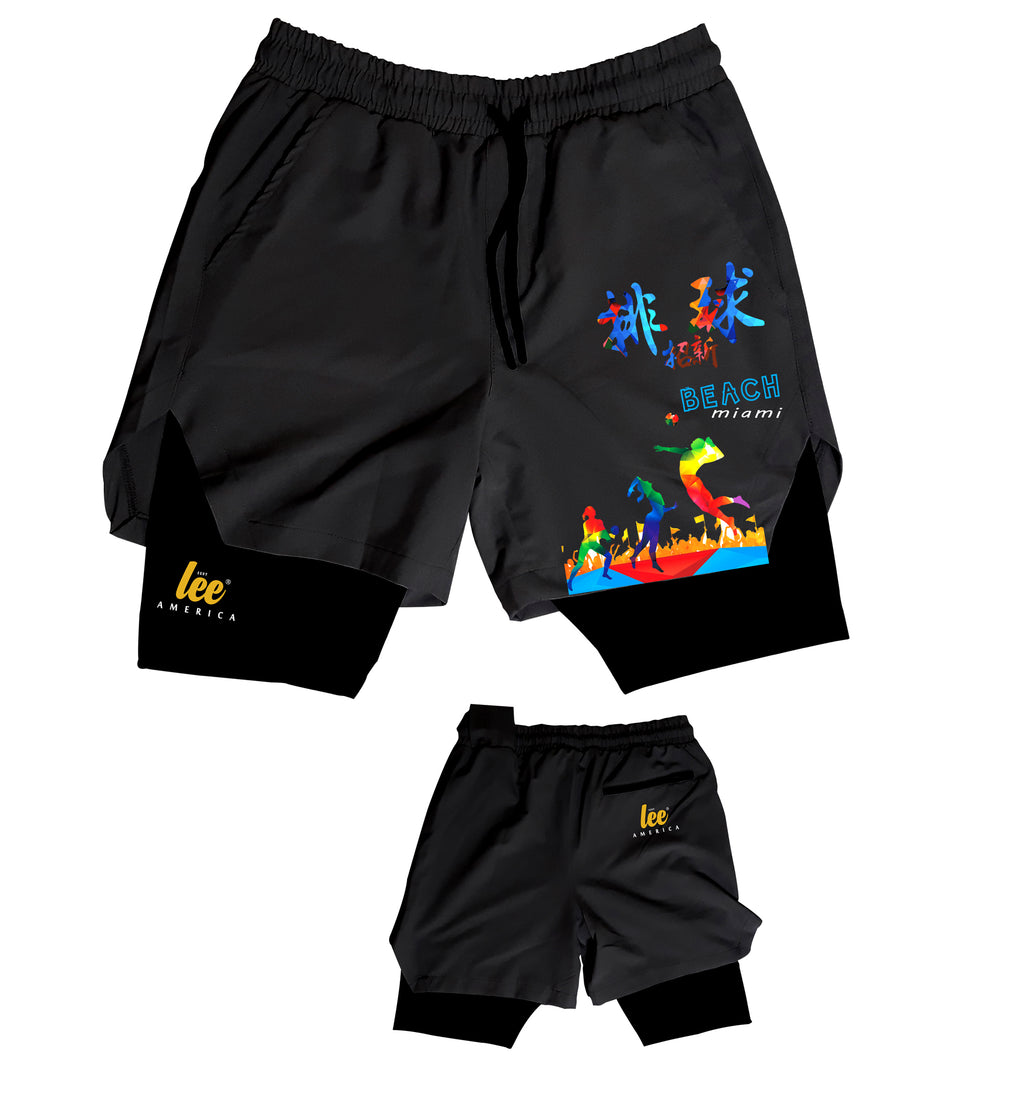 şort spor mayo gri siyah  fitnes deniz şort unisex