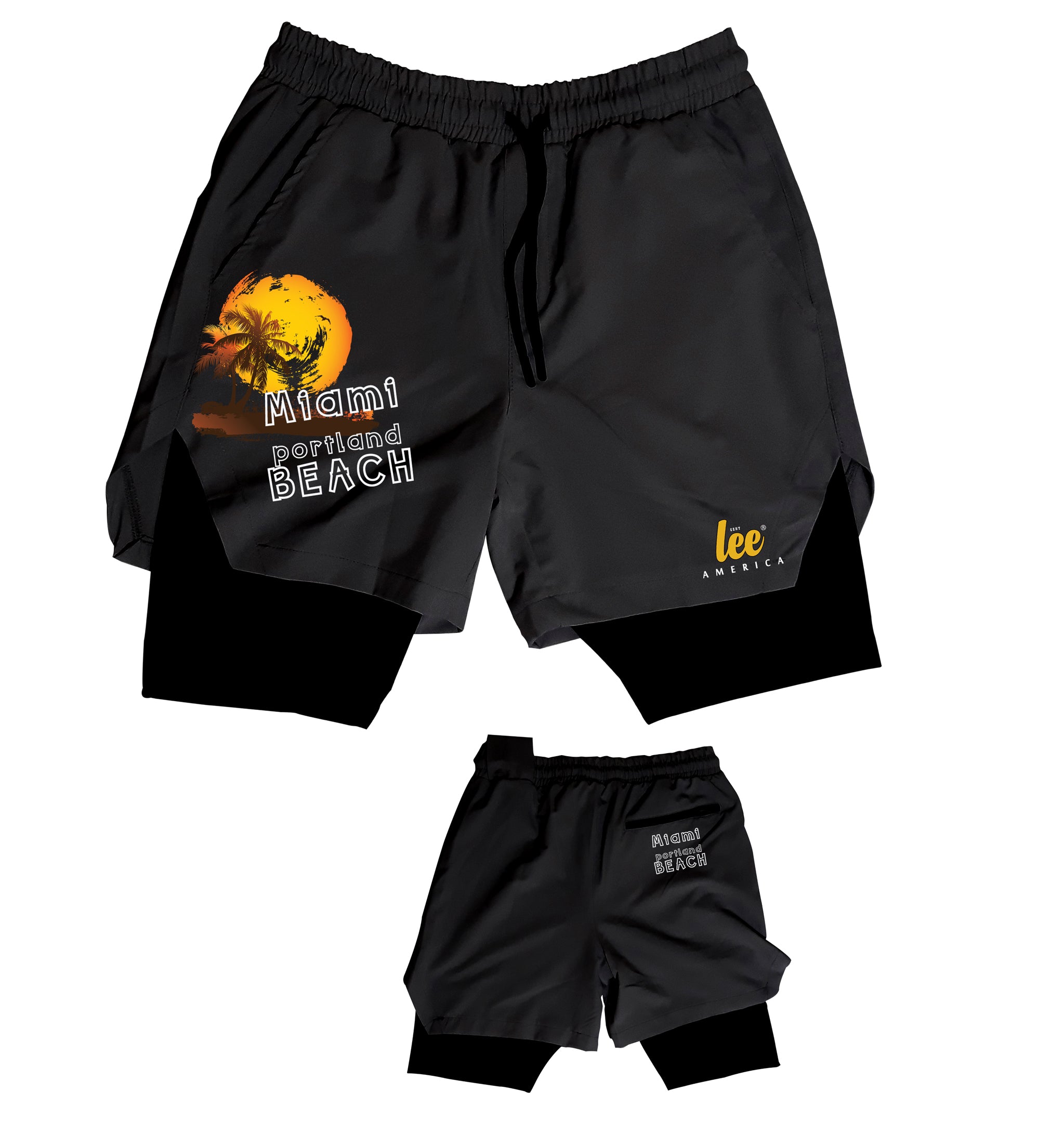 şort spor mayo gri siyah  fitnes deniz şort unisex